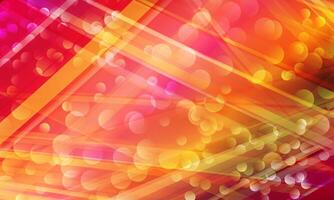 Abstract colorful circular bokeh background. soft red circles with lines pattern. vector