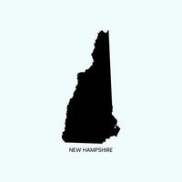 New Hampshire map illustration. vector