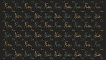 Pattern of rickshaw line art. three wheeler in india vector