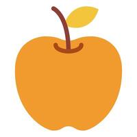 Minimalist Outline of an Apple Icon vector
