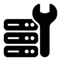 Data Engineering, Tools Glyph Solid Icon vector
