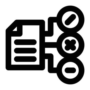 Data Computation, Statistics Outline Icon vector