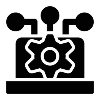 Operating System, Software Glyph Solid Icon vector