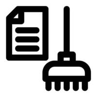 Data Cleaning, Data Integrity Outline Icon vector