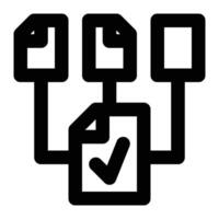 Data Wrangling, Data Preparation Outline Icon vector