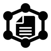 Data Modeling, Architecture Glyph Solid Icon vector