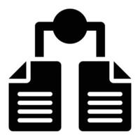 Data Integration, Infrastructure Glyph Solid Icon vector