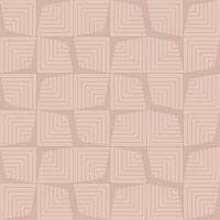 Abstract mid-century linear seamless pattern with geometric shapes African squares on a mocha colored mousse background evoking a soft brown color. vector