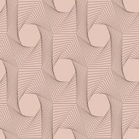 Metaverse Abstract mid-century linear seamless pattern with geometric shapes on a mocha colored mousse background evoking a soft brown color. vector