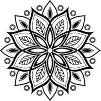 Mandala design with white background vector