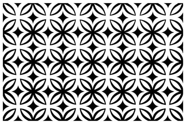 Stylish Repeating Blue Four-Petal Flower Pattern