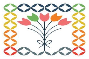 Classic Minimalist Botanical Pattern for Elegant Projects vector