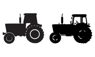 Versatile tractor silhouette perfect for enhancing your design projects vector