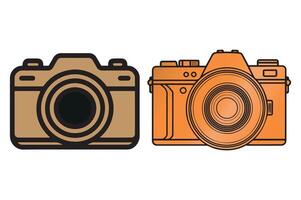A sleek and minimal camera icon vector