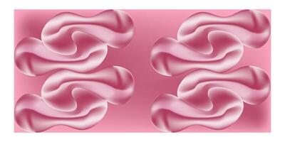 digital Pink Wavy Smooth liquid mesh gradient wallpaper background design template vector