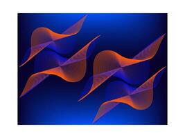 Abstract template with modern wave design colorful digital line art background vector