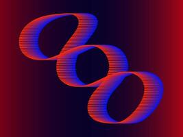 Abstract template with modern wave design colorful digital line art background shiny wave with lines blend for design vector