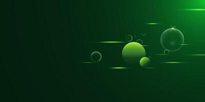 Green technology with bubbles. Environment and innovation concept vector