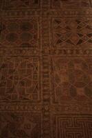 Unique old ancient fresco that have survived to this day in paphos.. photo