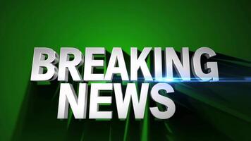 Breaking News Scene with Dynamic Text Animation Footage video