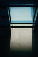 A window with a view of the ocean photo