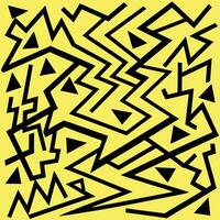 Artistic Abstract Geometric Composition with Angular Elements vector