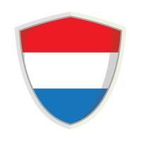 Netherland national flag shield Badge element vector