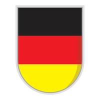 Germany national flag shield Badge element vector
