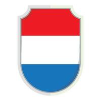 Netherland flag shield Badge element vector