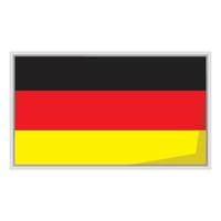 Germany national flag Badge vector