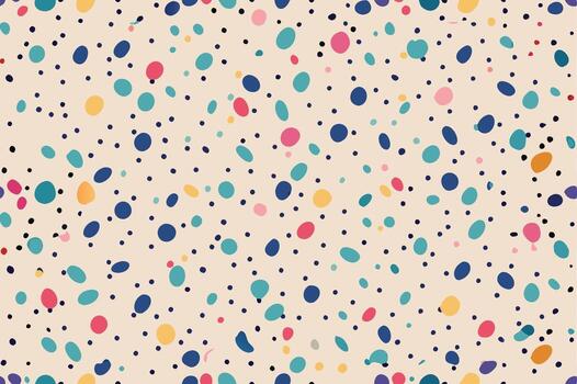 Abstract Colorful Dots and Spots Pattern Design Background. vector