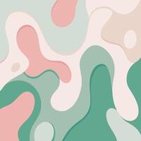 Abstract background design with soft pastel colors and organic shapes. vector