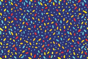 Abstract Colorful Scattered Dots and Ellipses Pattern Background. vector
