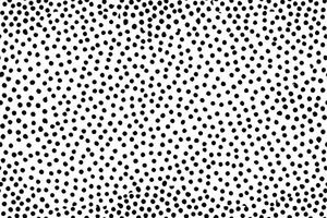Abstract Black Dots Pattern Irregular, Random, White Background Texture. vector