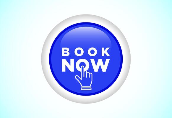 Book now icon, Button design