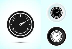 Speedometer Icon design, Speed indicator sign vector