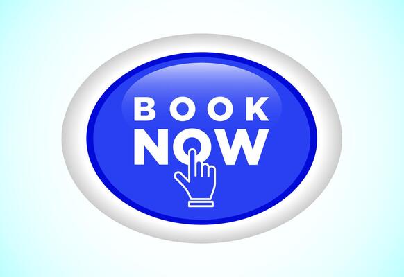 Book now icon illustration, Button design