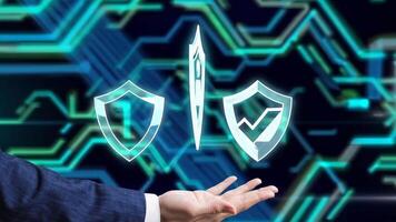 Demonstrating Cybersecurity Concepts through Professional Footage and Visual Elements video
