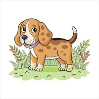 Beagle Love Unstoppable and Unconditional vector