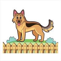 Shepherd Love Devoted and Daring vector