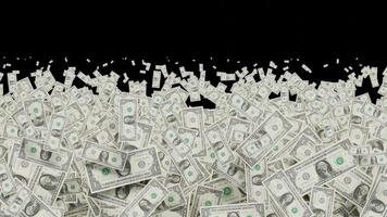 Transition of a Group of Dollar Bills in Different Sizes video