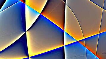 Colorful retro grunge triangles abstract tech background. Seamless looping minimal geometric motion design video