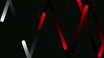 Abstract seamless color flooped 3D animation of neon glowing bright wavy lines pulsing video