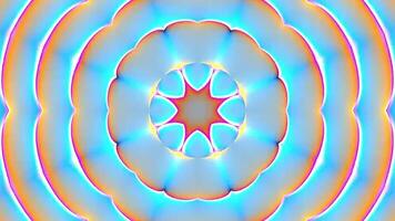 Round glass geometry background, 3d rendering. Digital drawing. video