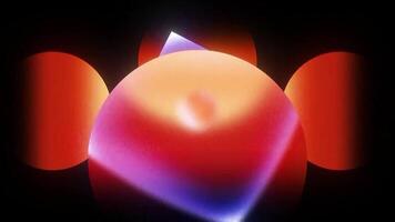 Animated Orange gradient 3D circular pattern background video