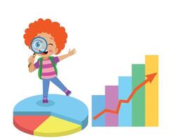Showing Bar Graph Pro vector