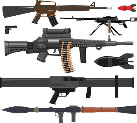 Hand-Drawn Rifle Sketch