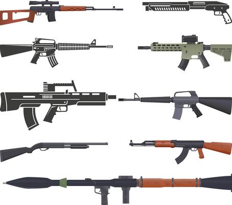 Rifle and Scope Hunting Illustration