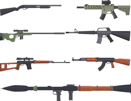 Silencer-Equipped Sniper Rifle Illustration