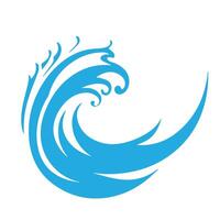 a blue wave with a white background vector